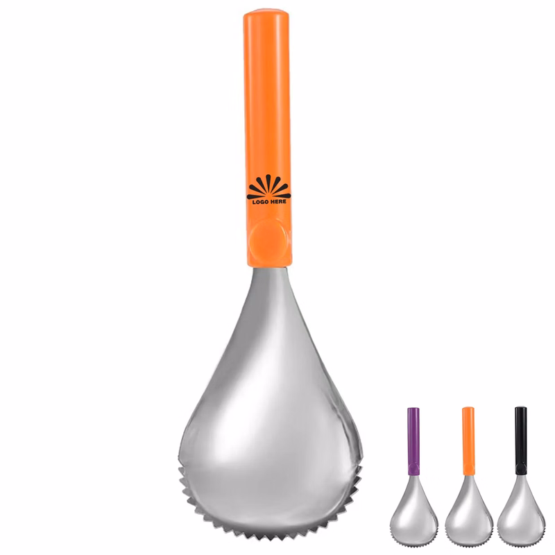 Stainless Steel Pumpkin Scoop With Customizable Logo