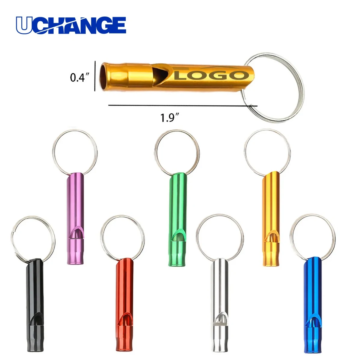 Outdoor Aluminum Whistle Keychain 1