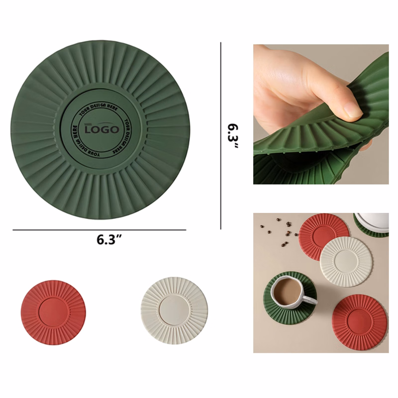 Safe and Functional Food Grade Heat Resistant Silicone Non - Slip Coaster