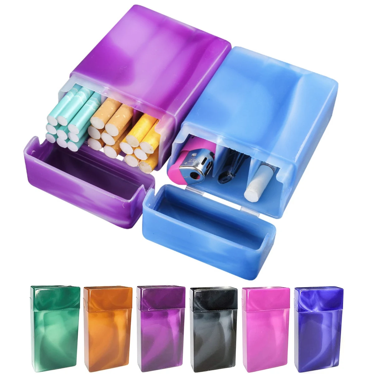 Marbled Color Cigarette Case Box 1