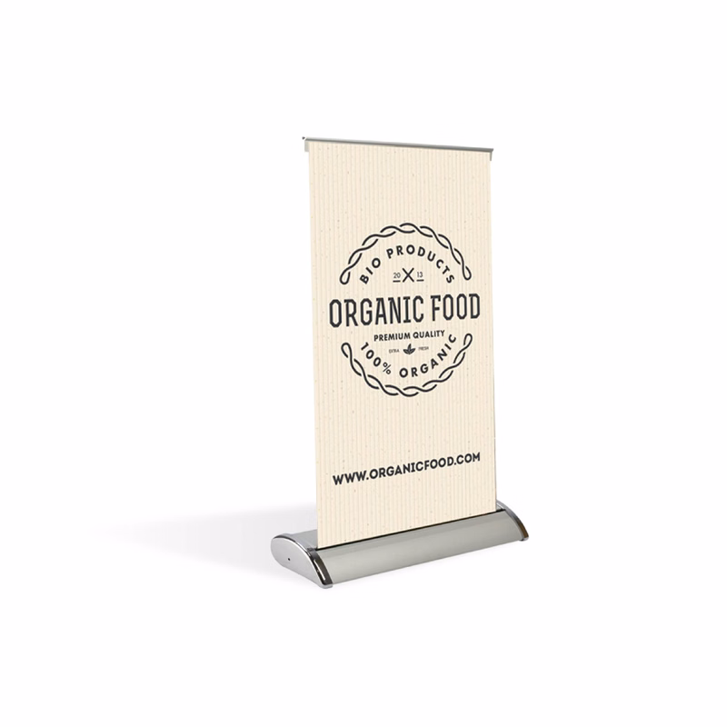 Retractable Table Top Banner Stand