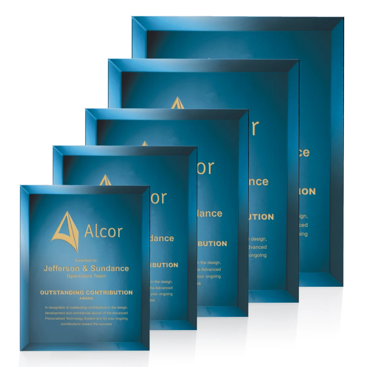 Mirror Plaque - Blue 1