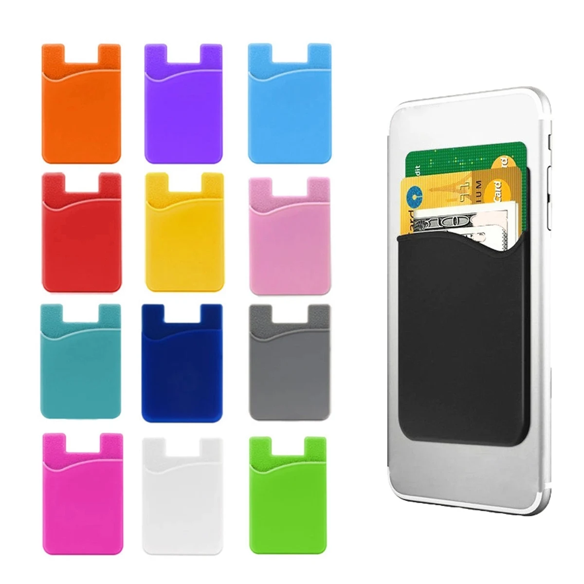 Silicone Cell Phone Wallet With Pocket 1