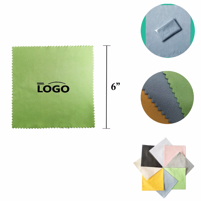 MOQ50 6" Suede Microfiber Eyeglass Cloth