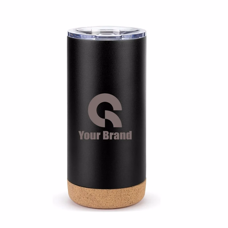 16oz Oak Cork Bottom Travel Coffee Mug