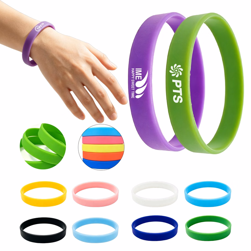 1/2" Custom Silicone Wristband