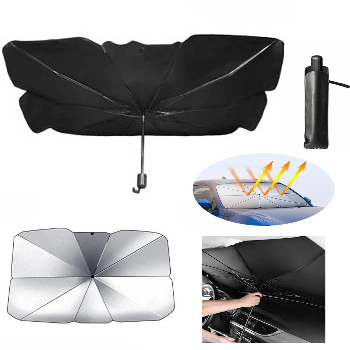 Large Size Car Windshield Sunshield Umbrella 1
