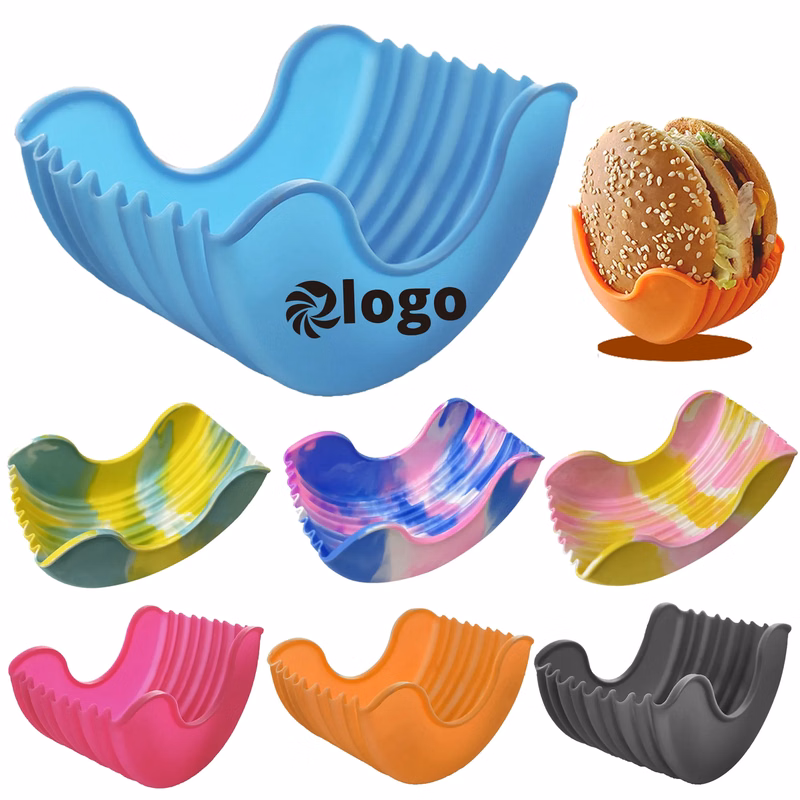 Reusable Washable Retractable Silicone Hamburger Clip Holder