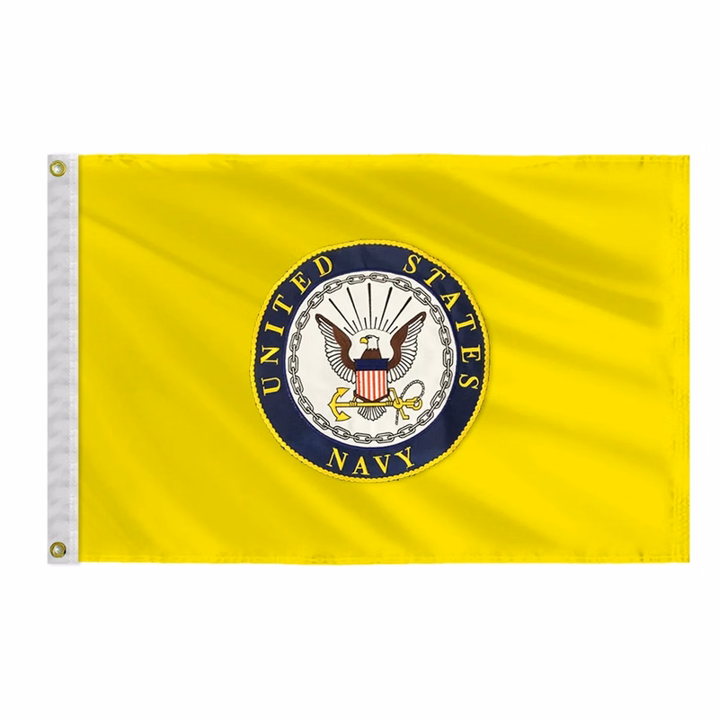 Applique & Embroidered Flag 20" x 30" Nylon