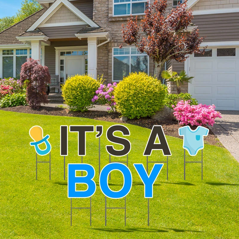 It's A Boy Yard Letters 1