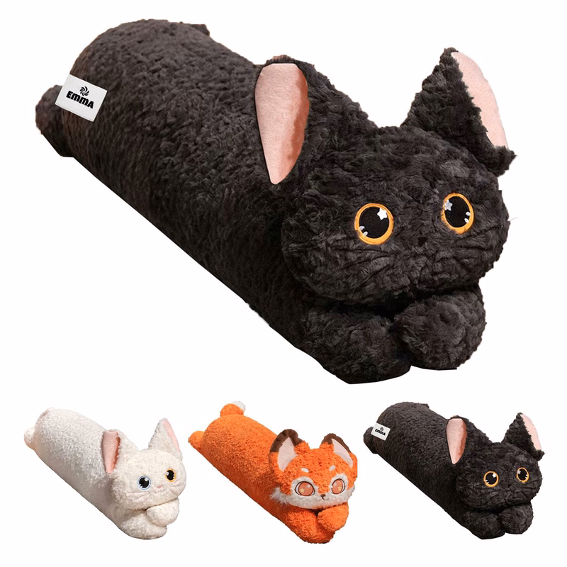 Ultra Soft Long Cat Plush Body Pillow