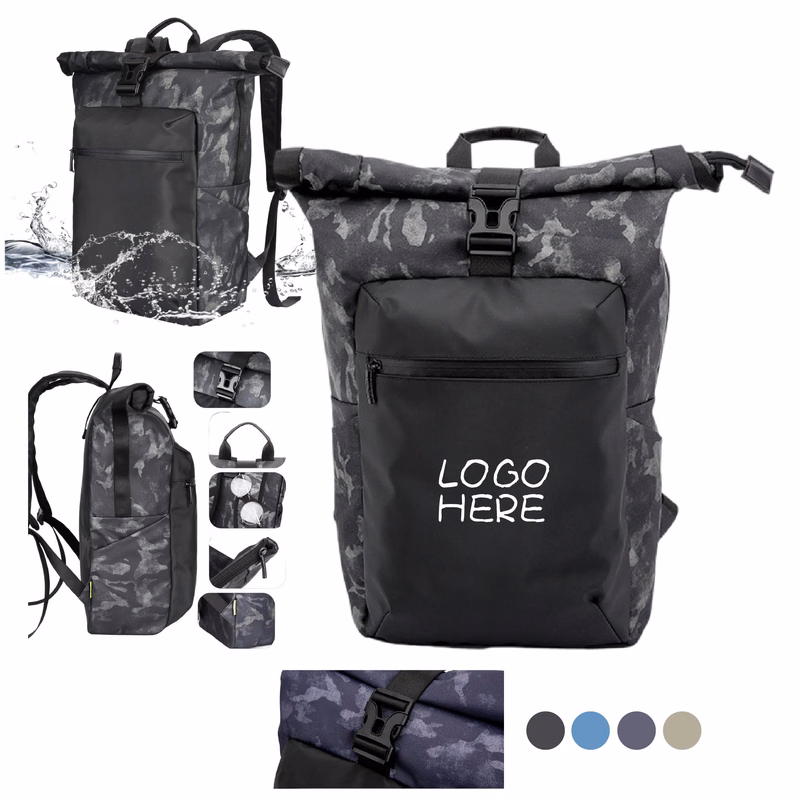 Waterproof Roll-Top Backpack