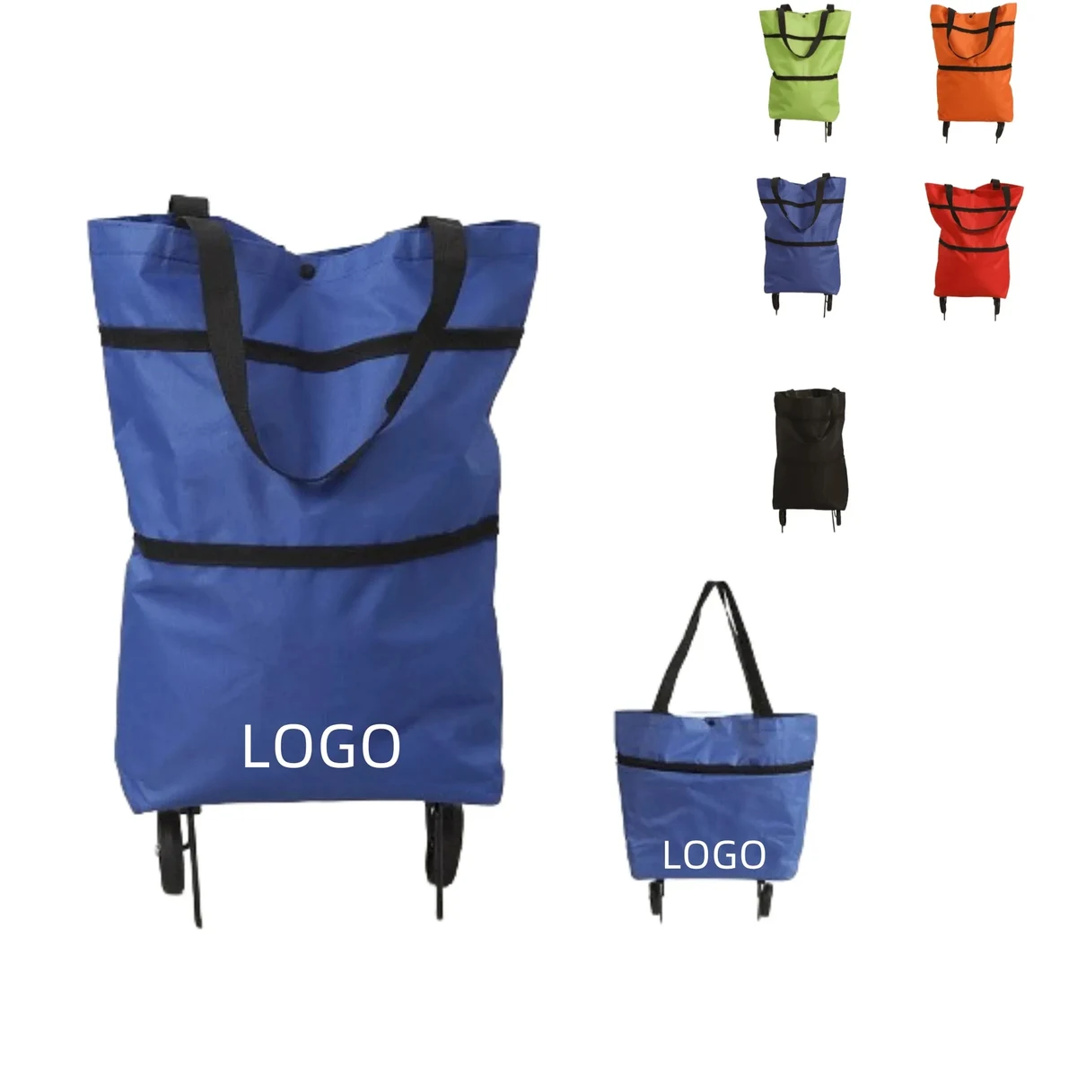 Folding Shopping Cart Trolley Grocery Bags With Wheel 1