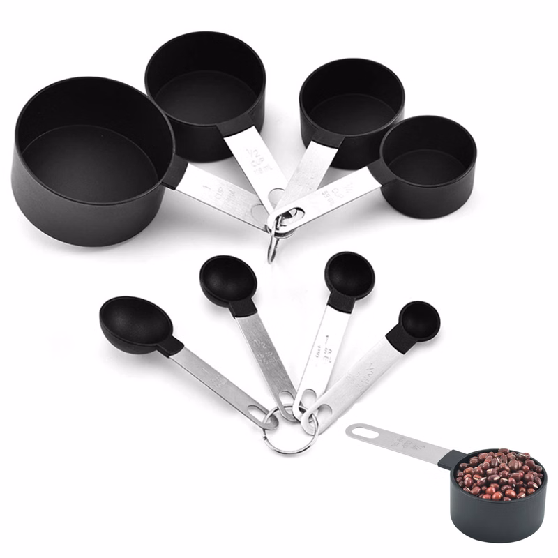 8-piece Stainless Steel Measuring Cup And Measuring Spoon Set