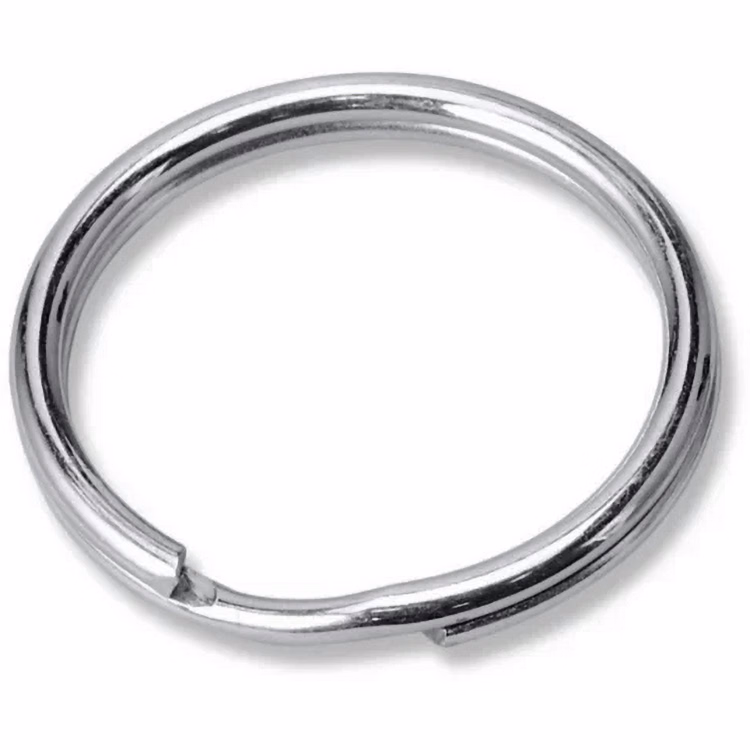 Nickel Split Ring 1" diameter (in bulk)