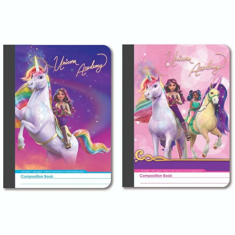 Unicorn Academy Composition Notebooks - Assorted 1
