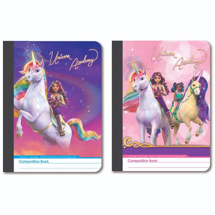 Unicorn Academy Composition Notebooks - Assorted