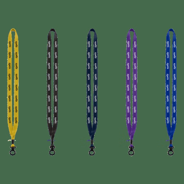 1/2" Polyester Lanyard with Plastic O-Ring