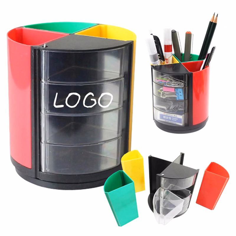 4 Compartment Cylindrical Stationary Holder