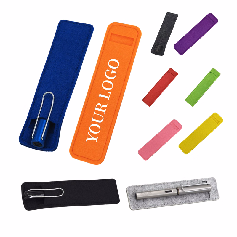Single Felt Fountain Pen Case Sleeve