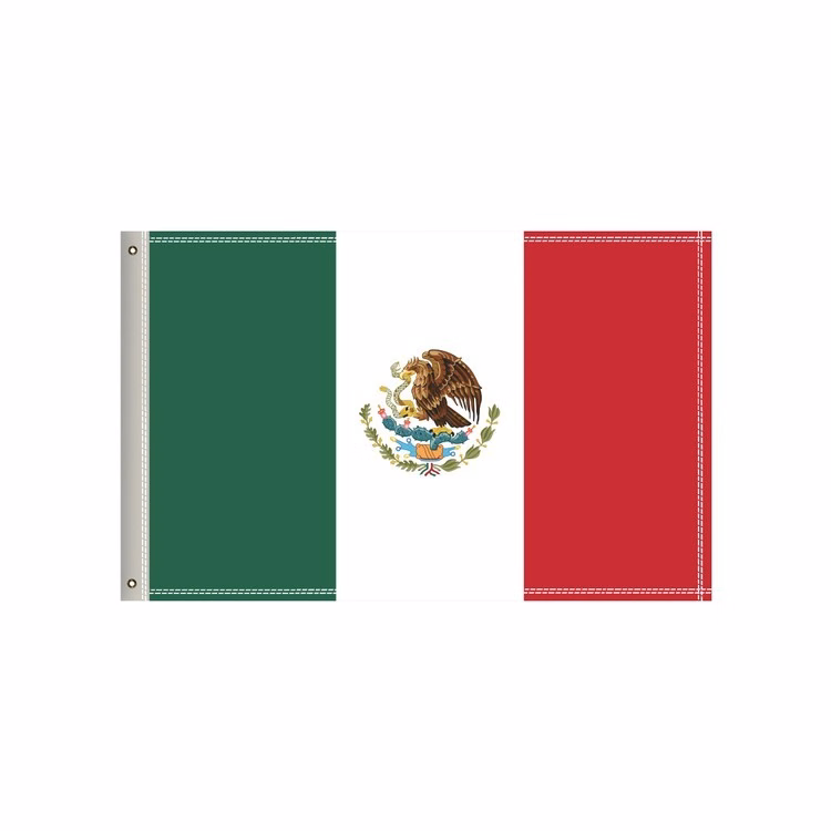 National Flag, Mexico, Double-Sided - 36"W x 24"H