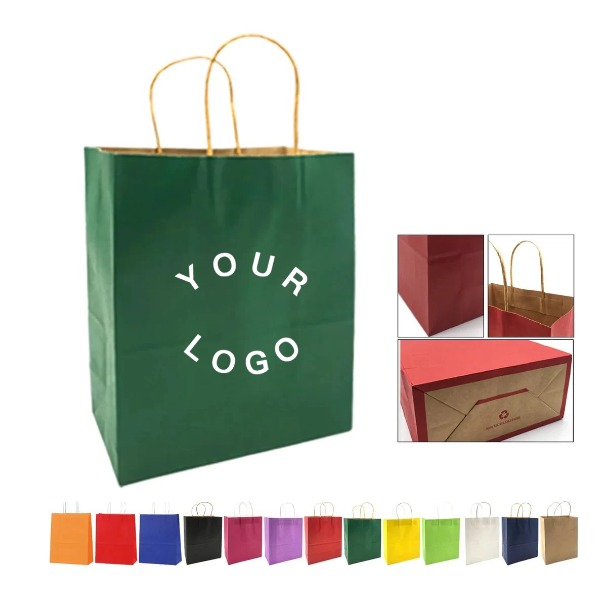 Kraft Paper Mini Gift Bag with Handles 1