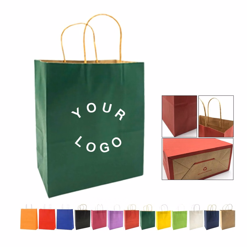 Kraft Paper Mini Gift Bag with Handles