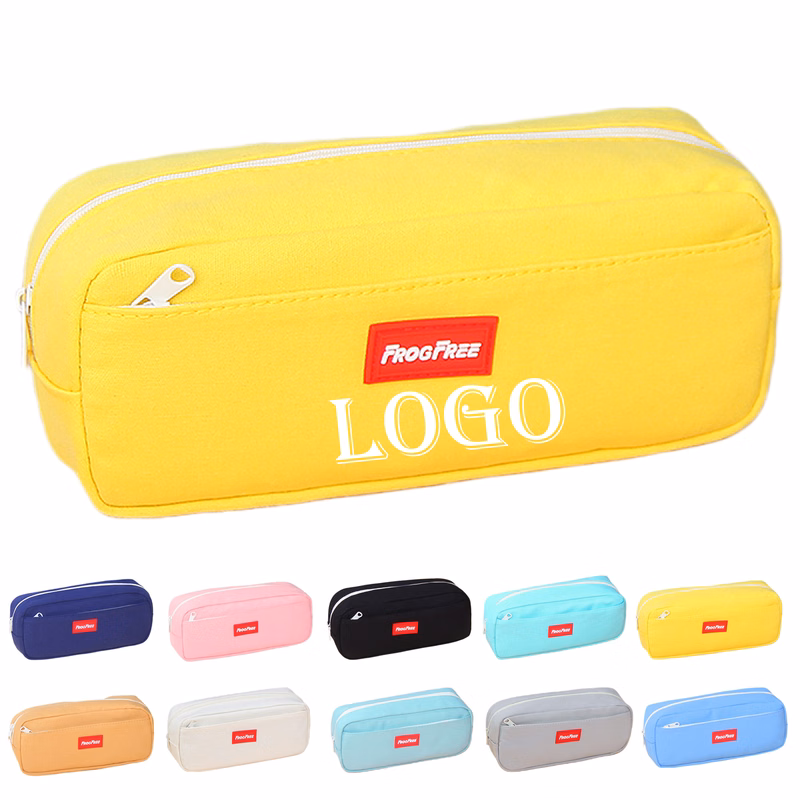 Colorful Double - Layer Pencil Pouch MOQ50