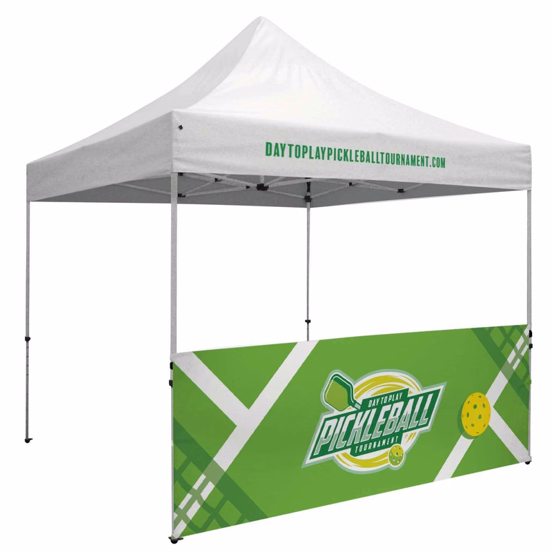 10' Deluxe Tent Half Wall Kit (UV-Printed, Single-Sided)