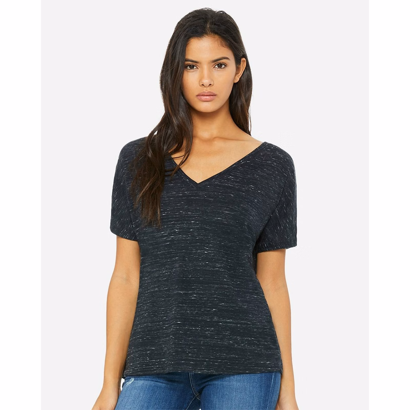 Women's Slouchy V-Neck Tee - 8815