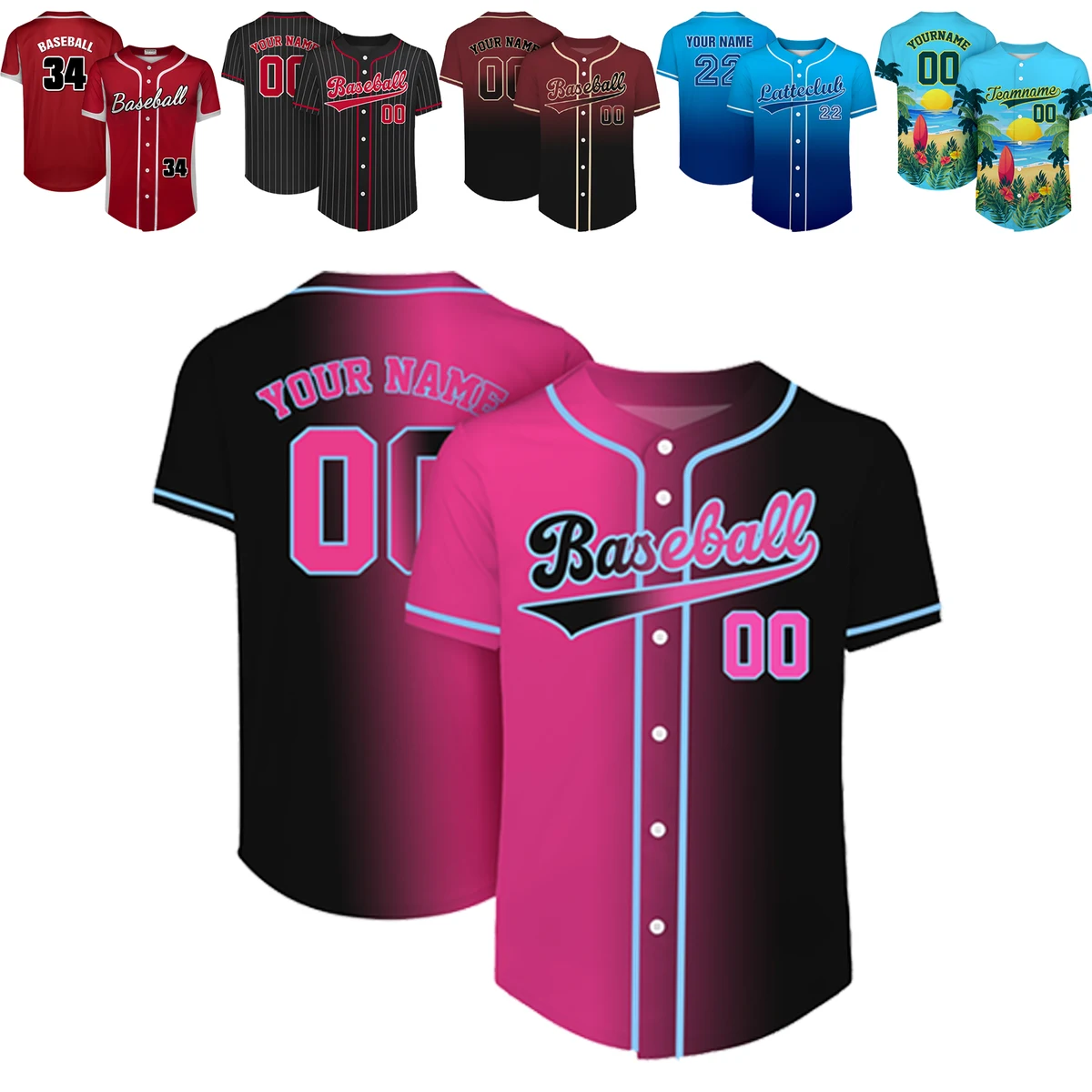 MOQ 10pcs Athletic Series Team Jersey 1