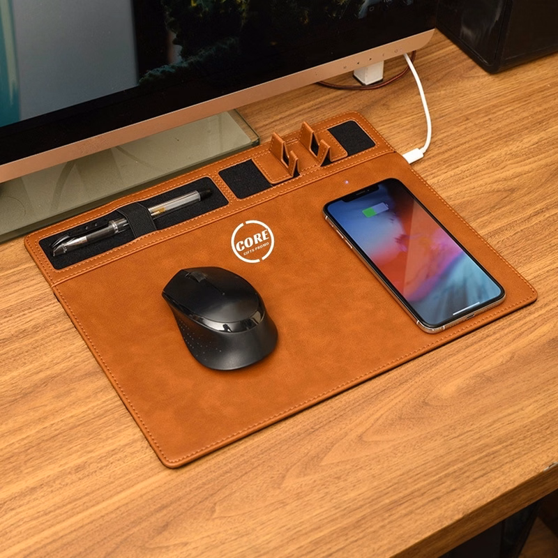 Wireless Charging Mouse Pad Charger With USB