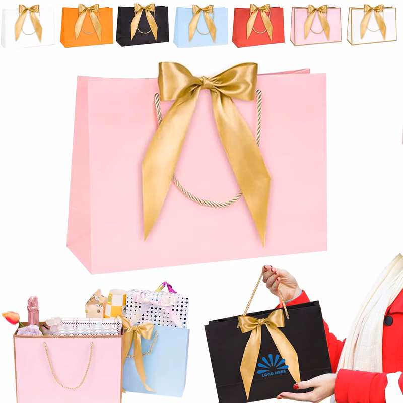 MOQ20 Hand Gift Holiday Bag Bow