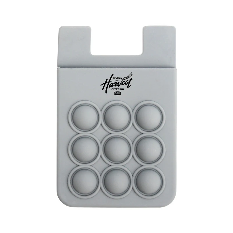 Stress Reliever Silicone Phone Wallet 1