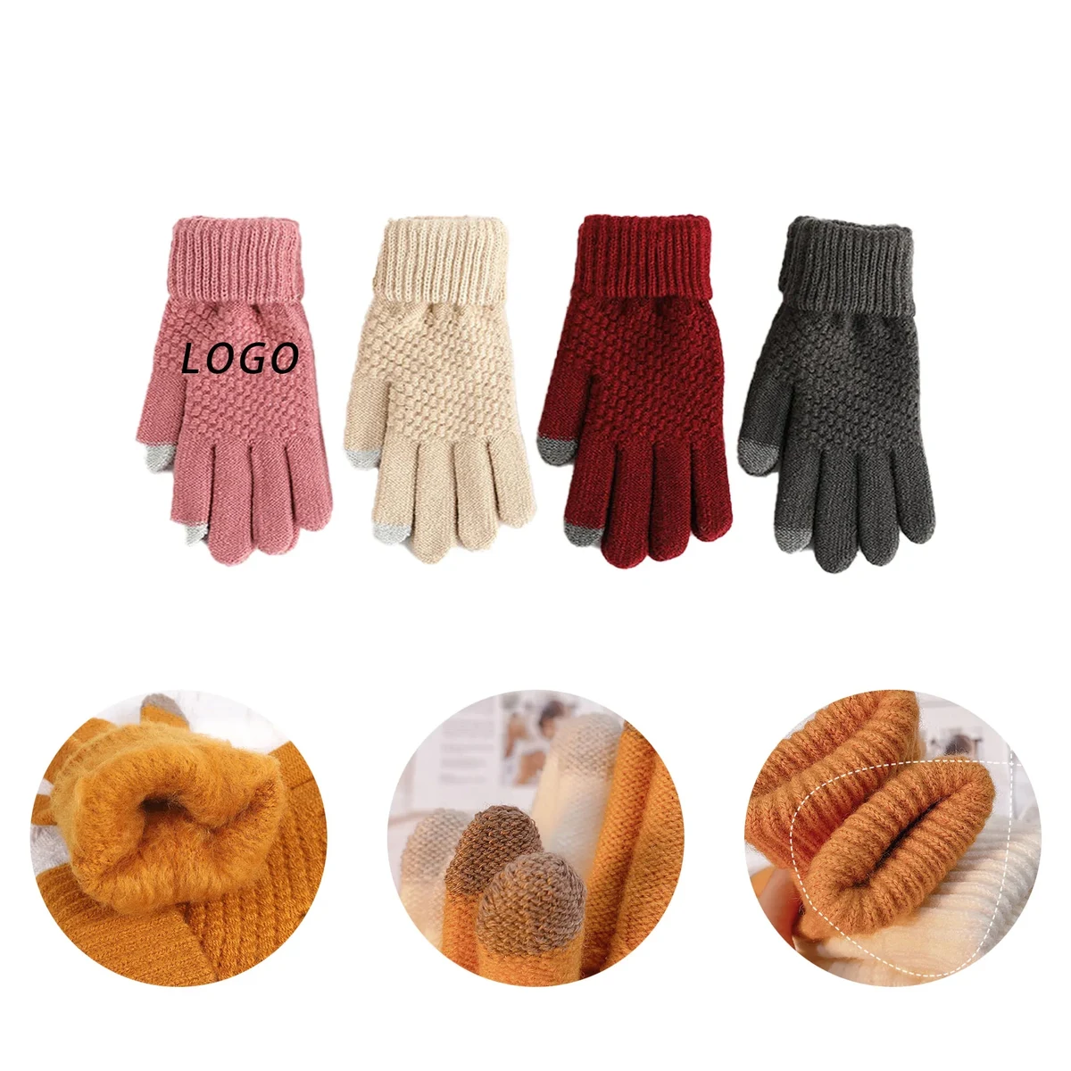 Insulated Winter Gloves With Logo For Safety, Sustainable 1