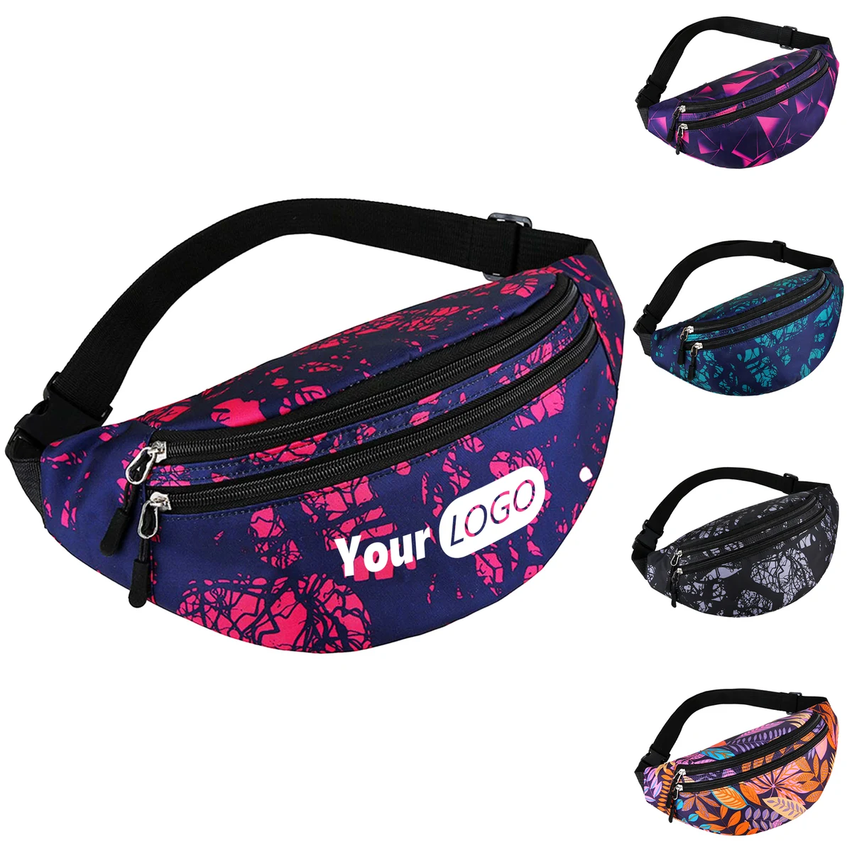 Polyester 3 Zipper Full Wrap Sublimation Waist Pack ?C Your Everyday Companion 1