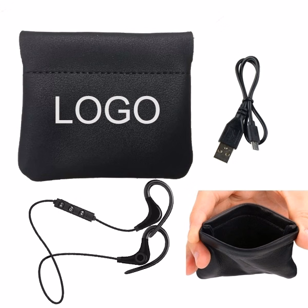 Leatherette Squeeze Wireless Earbuds Kit