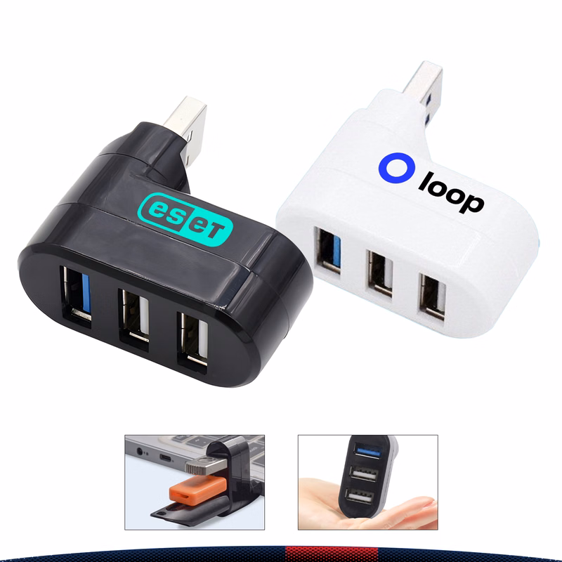 Darell Rotatable 3-Port USB Hub
