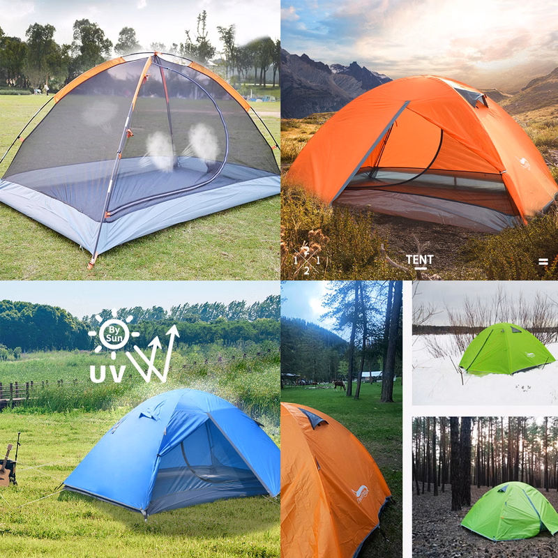 2 Person Double Layer Camping Tents