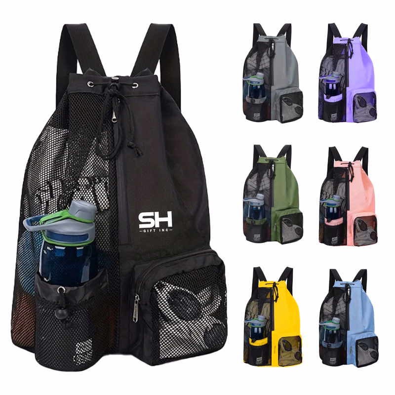 Mesh Beach Backpack with Wet Bag