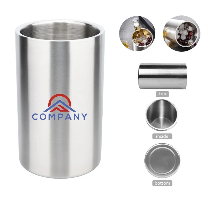 Insulated Wine and Beer Cooler Bucket, custom cooler bag with logo imprint 1