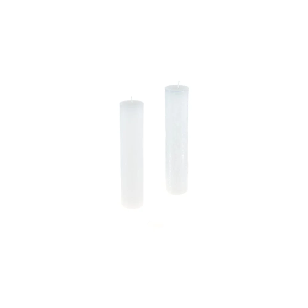Round Pillar Candle - White Unscented 2" x 9" 1