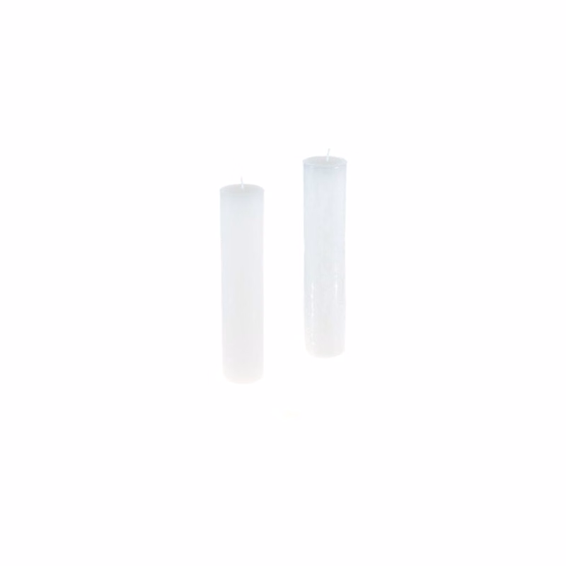 Round Pillar Candle - White Unscented 2" x 9"