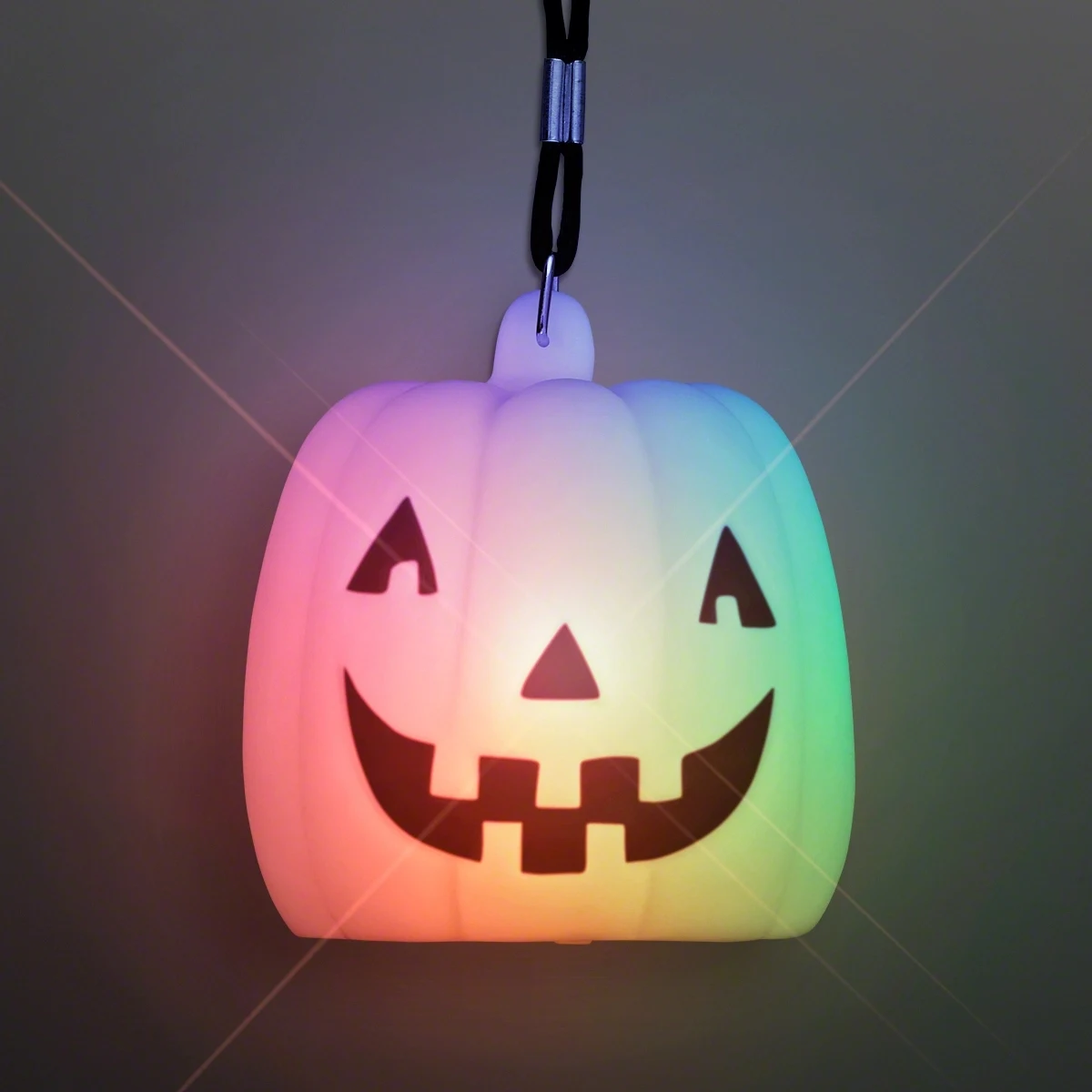 Color Change Deco Pumpkin Light Necklace 1