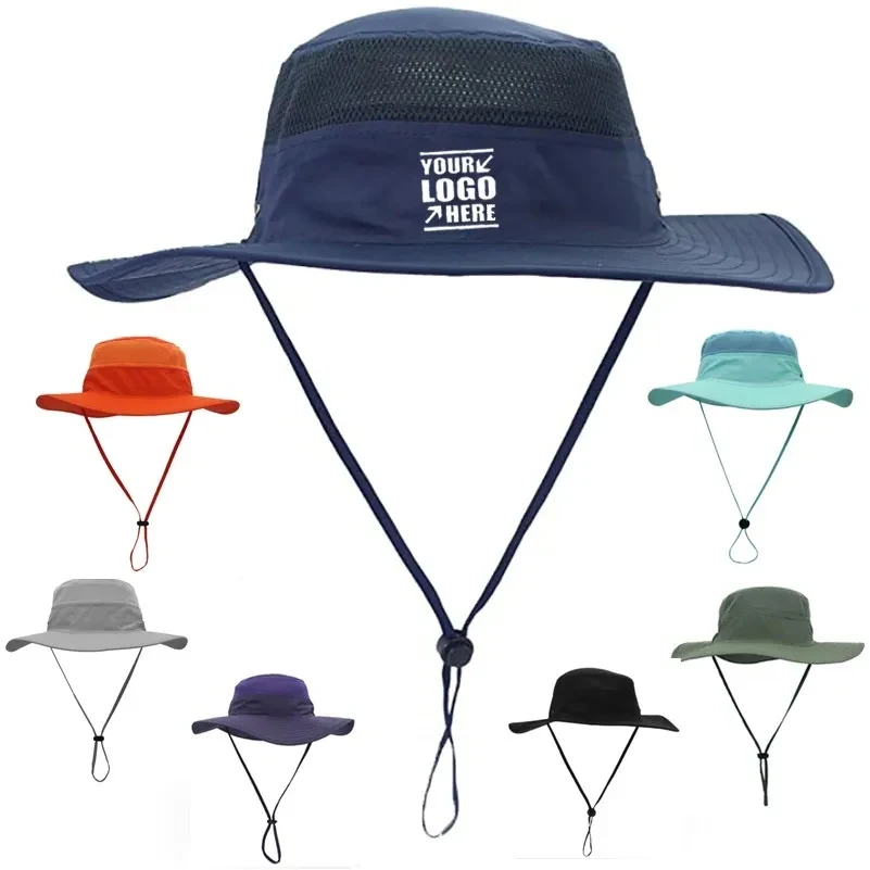 Wide Brim UV Sun Protection Fishing Hiking Bucket Hat 1