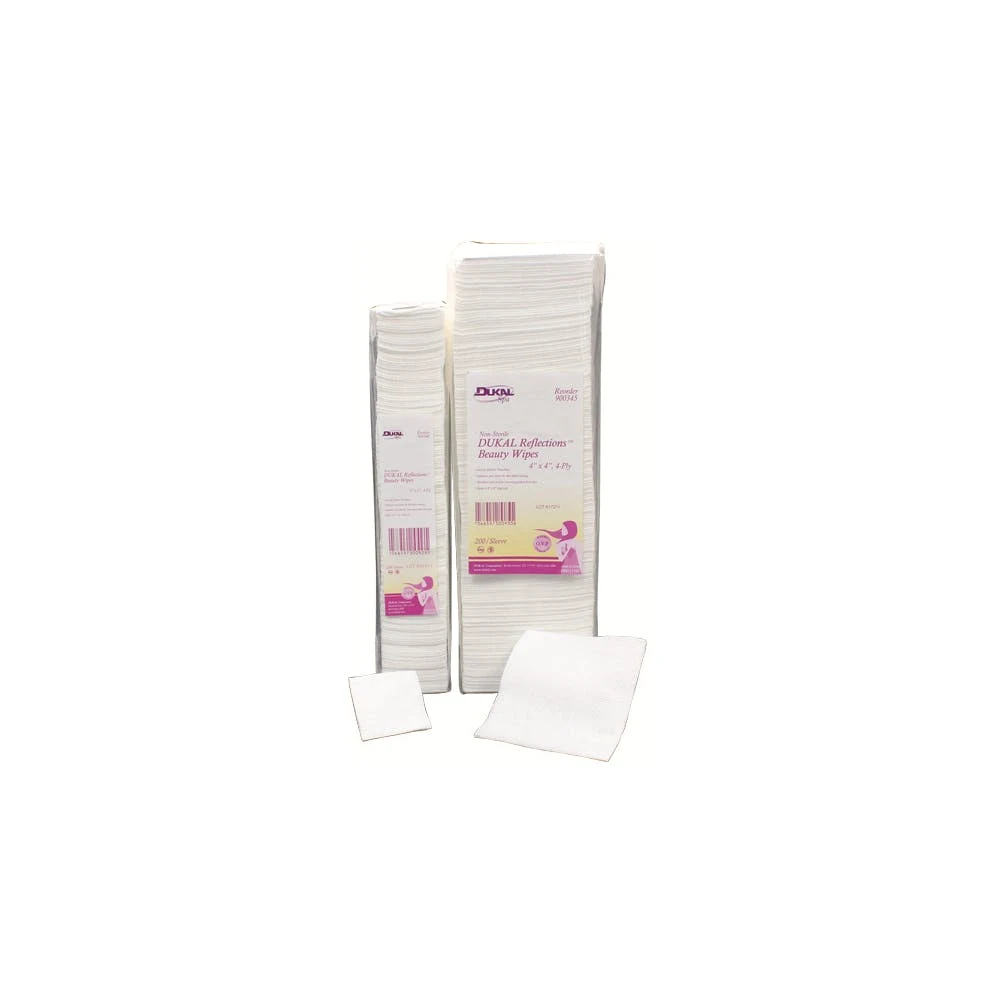 Beauty Wipes - 4 ply 200 Pack 2" x 2" 1