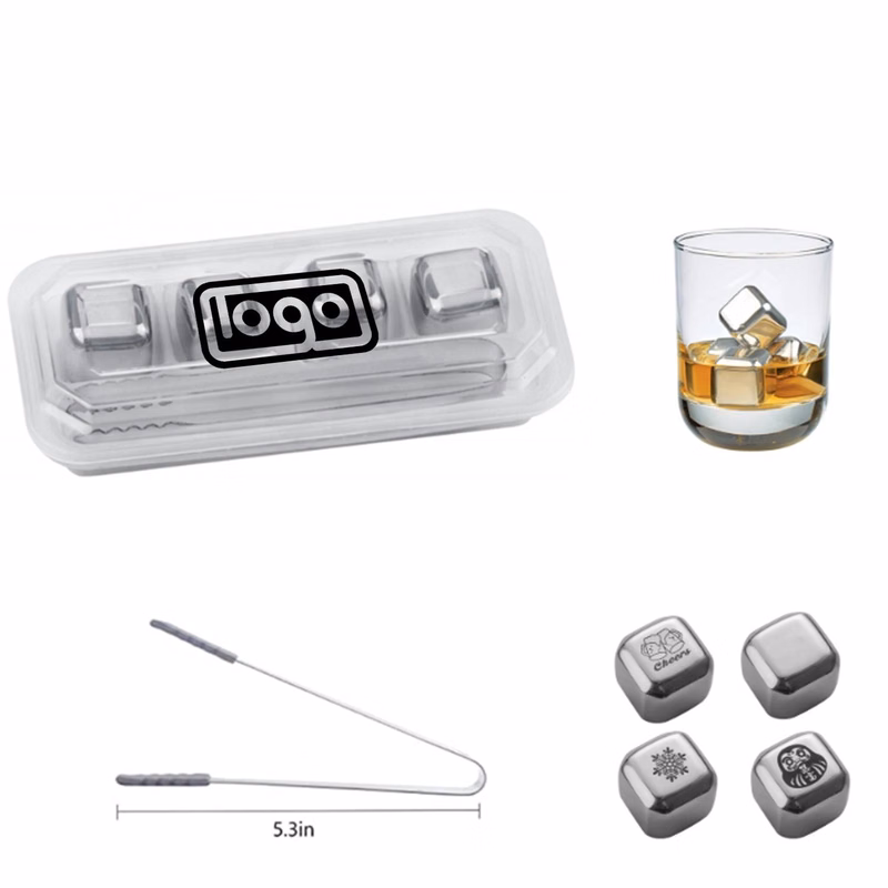 Stainless Steel Whiskey Ice Cubes Kits