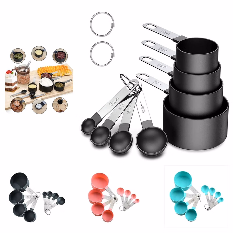 8 Measuring Cups with Spoons Set