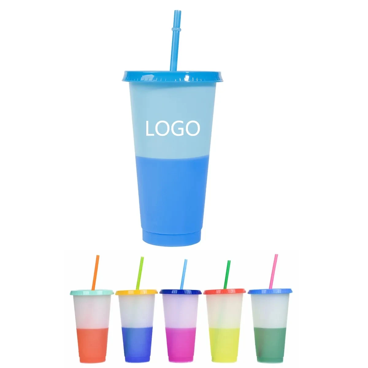 24 Oz Temperature-Sensitive Color Changing Water Cup 1