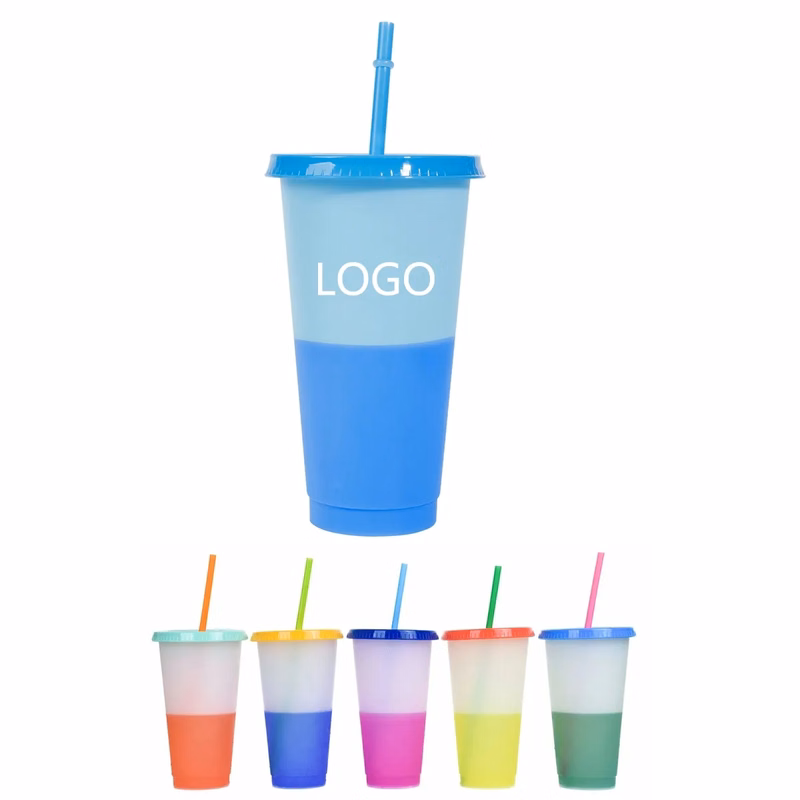 24 Oz Temperature-Sensitive Color Changing Water Cup